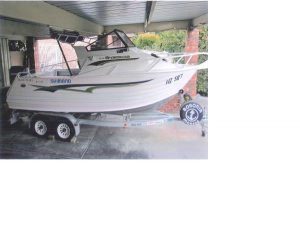 Thieves speed off with power boat