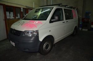 White van gang strike