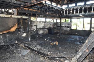 Arsonists strike at second kinder