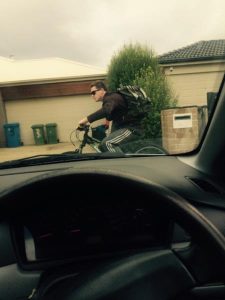Snapshot of footy theft suspect