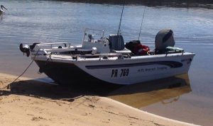 Stolen boat on Box Street
