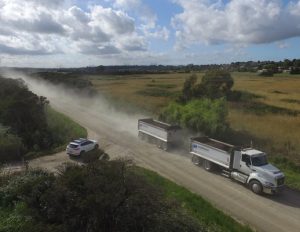 Dust road death trap