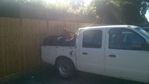 Tyres, rims changed in stolen ute