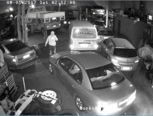 Car repair shop targeted