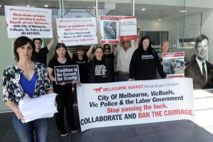 Horse welfare protest