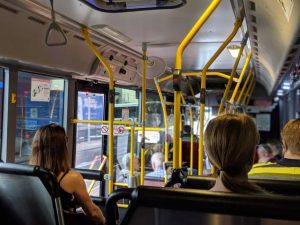 Rail line down: Buses replace trains