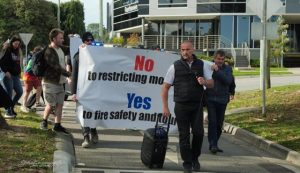 Protest pack hits Berwick