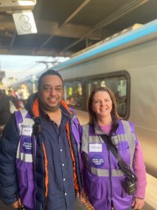 Smiling heroes on Dandy station’s frontline