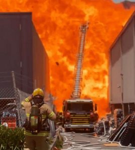 Four hospitalised, worker missing after factory inferno