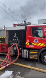 ‘Ageing’ fire-truck under the pump
