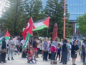 Protesters turn out in hundreds again