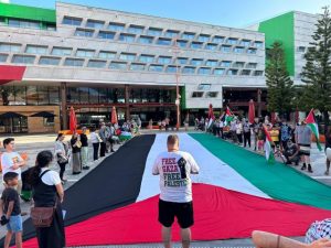 Fine threat for Palestine flag protest