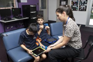 Students thrive on their own devices