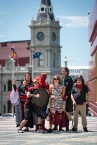 Dandy-Con leaps into action