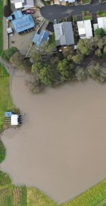 Flood basin alarm
