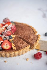 Cooking … Tofu cheesecake with nut crust