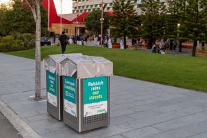 Council bins capped-off at street fest