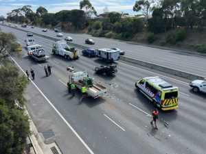 Multi-vehicle collision on Monash Fwy