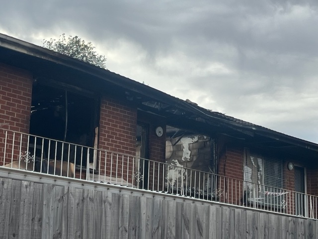 Violent trouble-spot destroyed in fierce fire