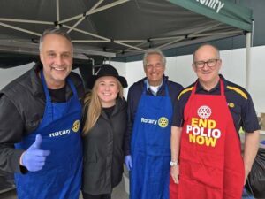 Rotarians lend a hand