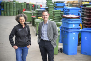 Casey Bin lid changeover halfway