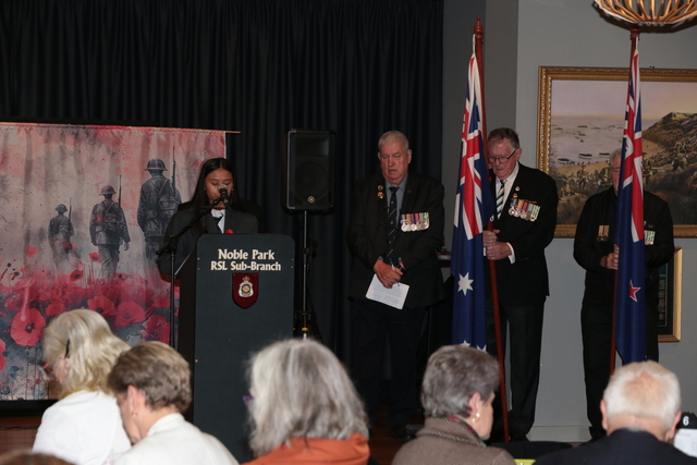 Heavy rains, heavy thoughts at Noble Park Remembrance Day