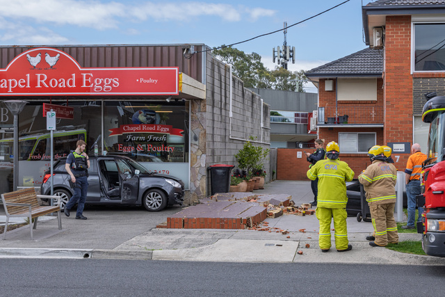 Errant cars wreak Noble Park CBD havoc