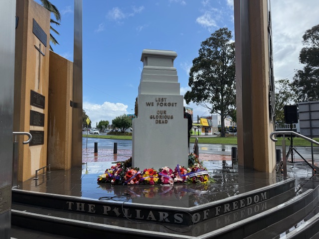 Braving the rain for Remembrance Day