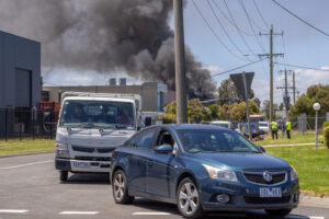 UPDATE – Fireys continue to fight factory fire